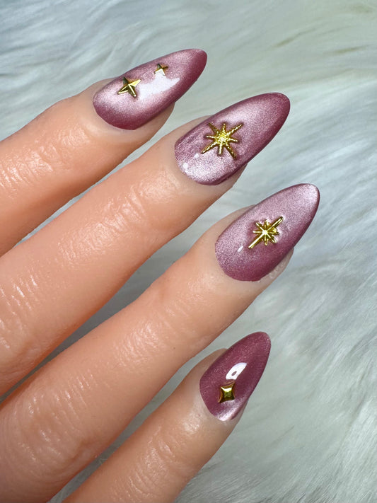 Galaxy Pink & Red Cateye - Custom